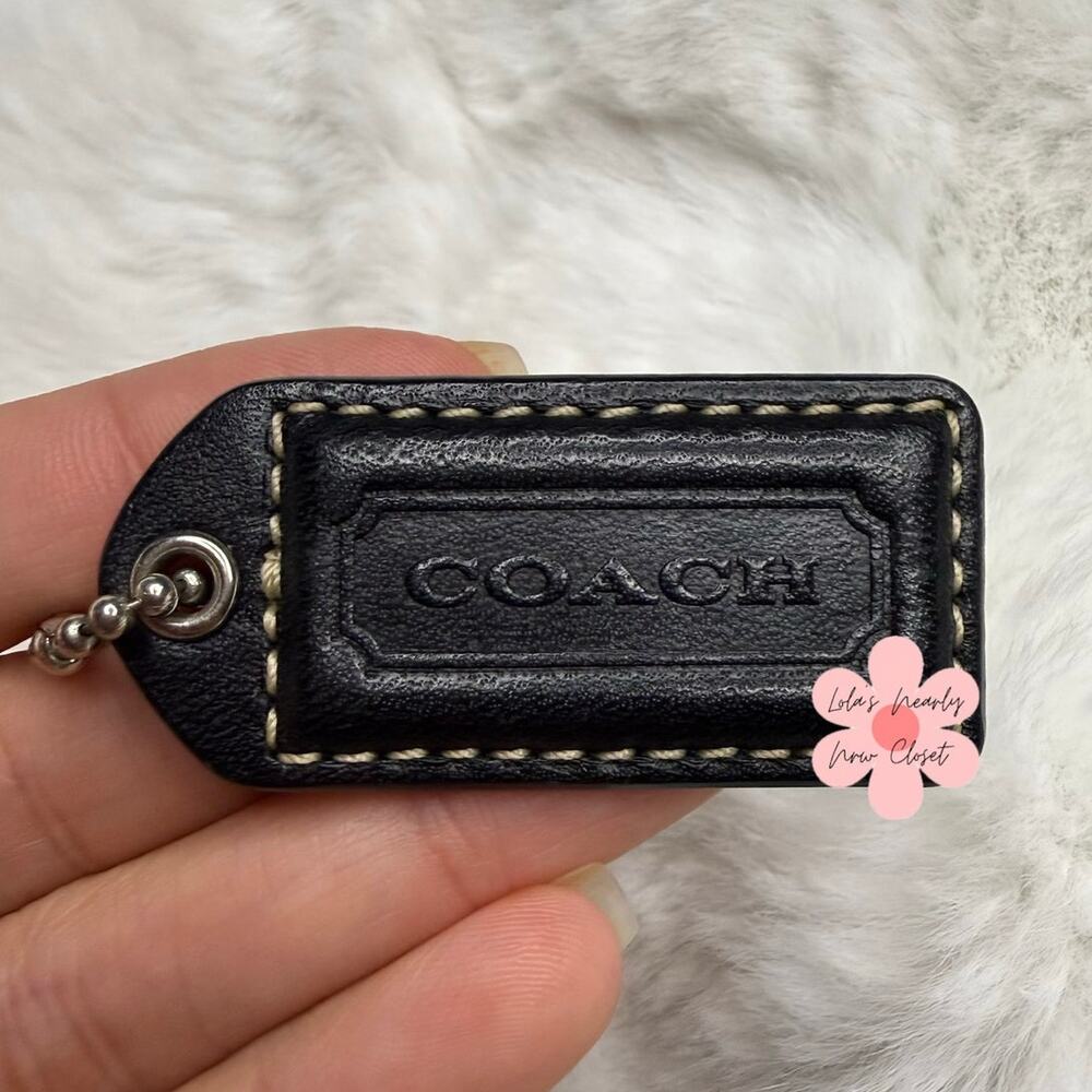 1.5” y2k COACH Soho Fob Bag Charm Hang tag Hangtag